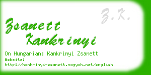 zsanett kankrinyi business card